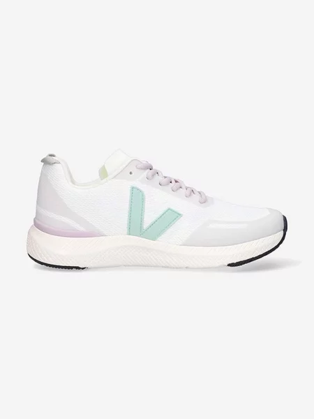 Pantofi Veja din jacard alb