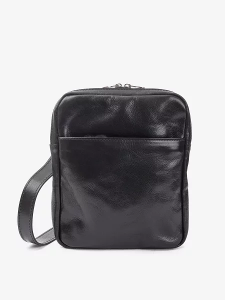 Кожаная сумка кросс-боди Inbag черная