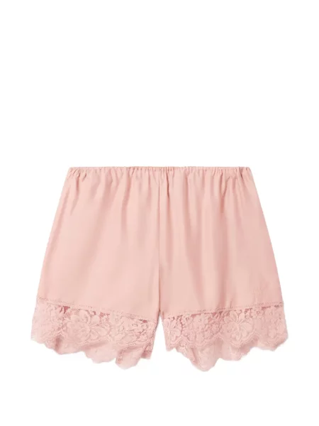 Pantaloni scurți Stella Mccartney de mătase roz