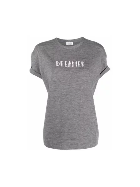 Koszulka Brunello Cucinelli szara