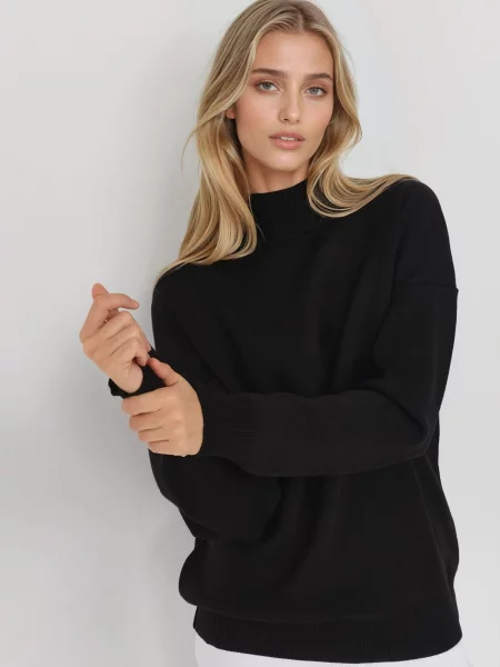 My fashion Pulover Pullover' črna
