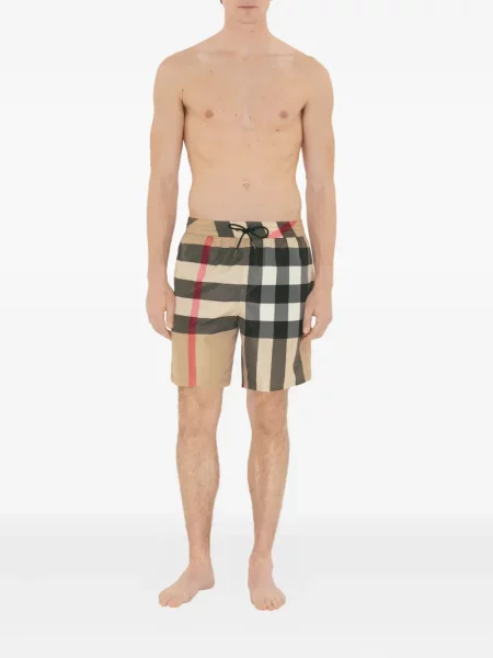 Slip de baie Burberry în carouri