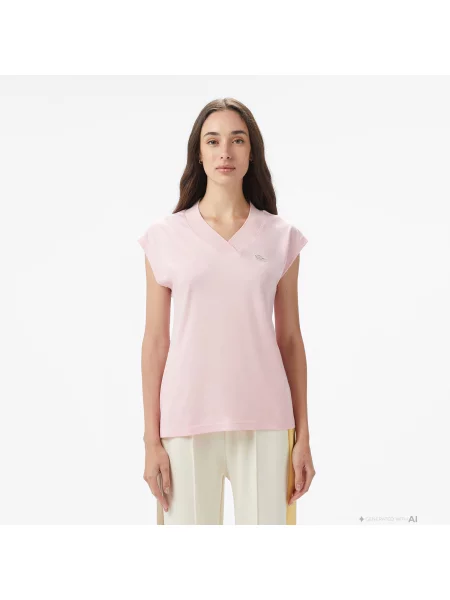 Lacoste Koszulka różowa