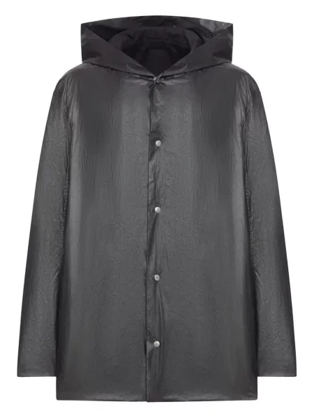 Geacă Rick Owens cu glugă negru
