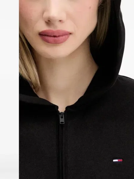 Hanorac cu glugă Tommy Jeans negru