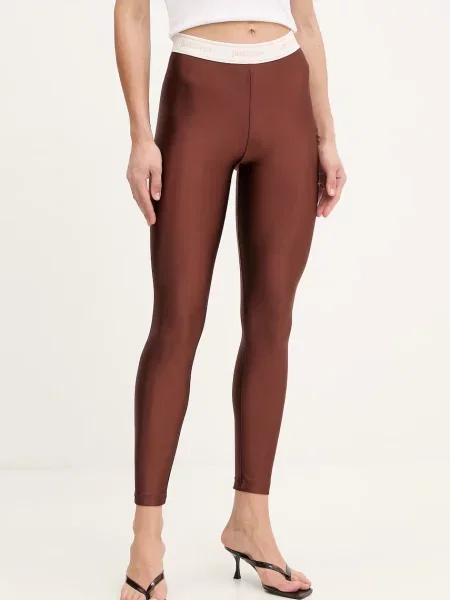 Just Cavalli legginsy brązowe
