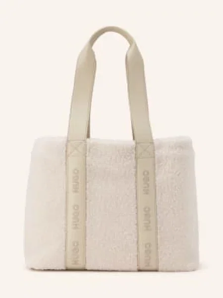 HUGO kabelka Shopper bílá