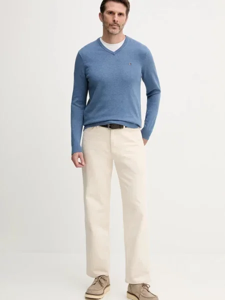 Tommy Hilfiger pulover bombažen modra