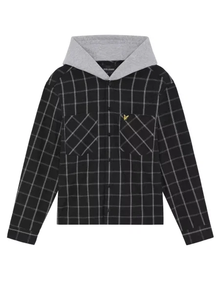 Lyle & Scott Cămașă negru alb