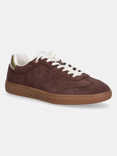 Armani Exchange superge semišaste rjava
