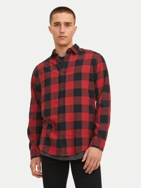 Jack&Jones Srajca Gingham rdeča