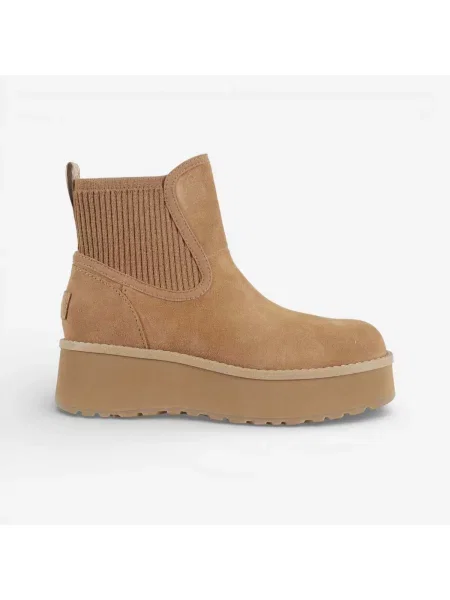 Botine chelsea Ugg alb