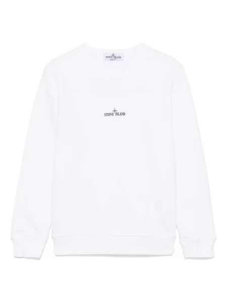 Bluza polarowa dziecięca Stone Island biała