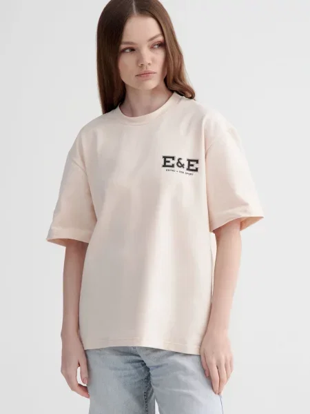 Футболки і поло Estro бежевий