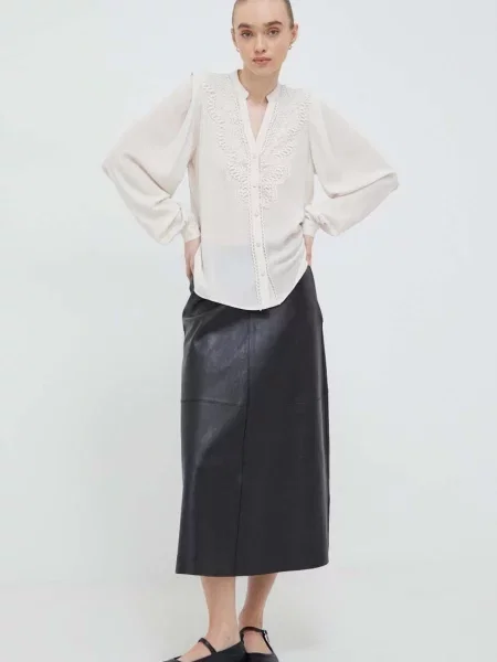 Сорочка Bruuns Bazaar regular бежевий