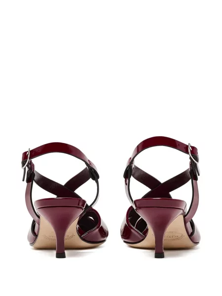 Pantofi cu toc Scarosso slingback roșu