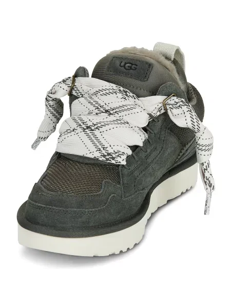 UGG Sneakers LOWMEL cu adaos de lână | shearling | piele întoarsă negru