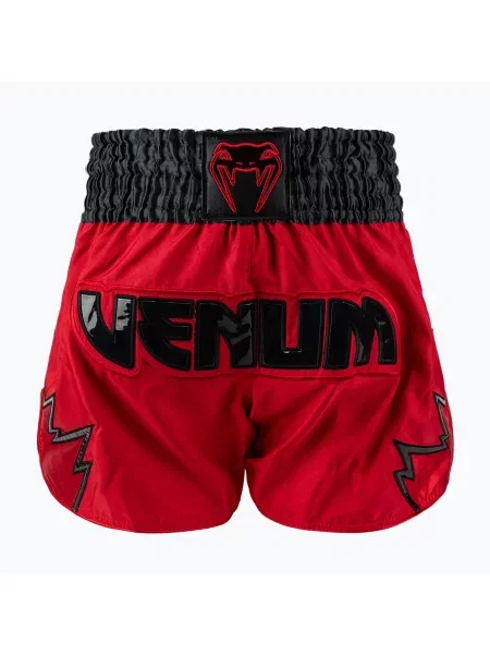 Мъжки тренировъчни шорти Venum Inferno Muay Thai red/charcoal grey/black черно