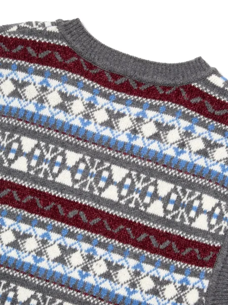 Vestă Studio Tomboy cu imprimeu geometric gri