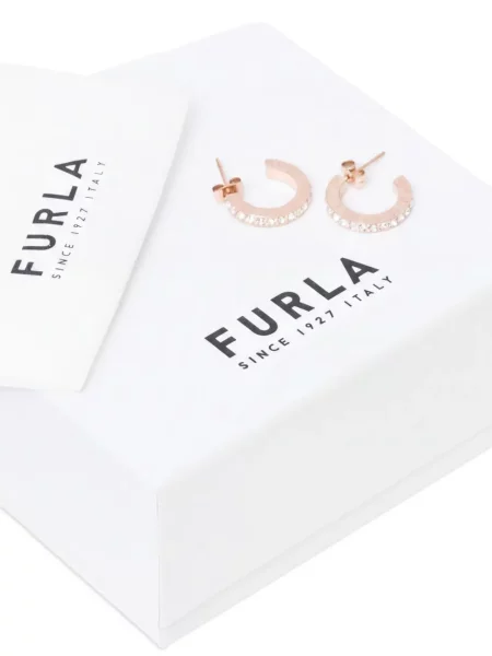 Fülbevaló Furla autogrammal rózsaszín