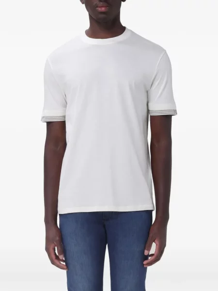 Ριγέ μπλούζα Armani Exchange λευκό