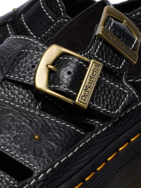 Кожаные босоножки Dr. Martens на платформе