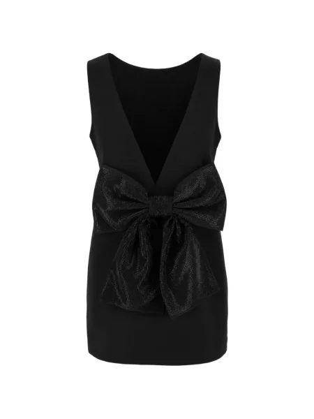 Rochie mini Eleh cu funde cu spatele deschis negru