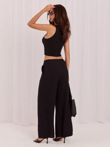 Pantaloni Italy Moda negru