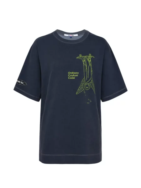 Tricou Ordinary Couture Code cu imagine albastru
