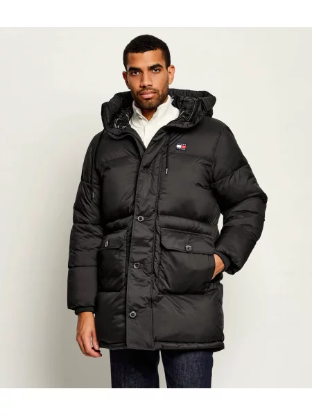 Tommy Jeans Geacă parka | Relaxed fit negru