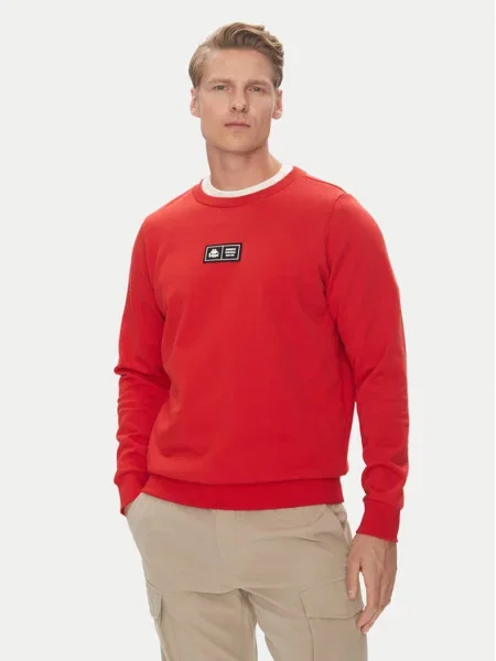 Kappa Pulóver Authentic Nymphe Comfort Fit piros