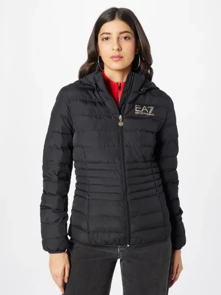 Vatovaná bunda Emporio Armani čierna