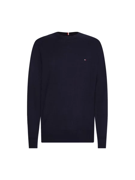 Sweter Tommy Hilfiger z kaszmiru niebieski