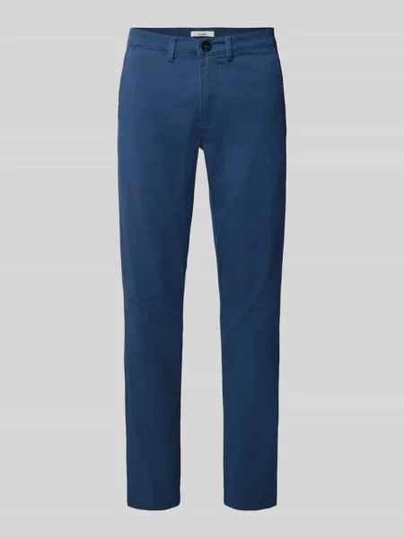 Chinosy o kroju slim fit z mieszanki bawełny model GABARDINE' Selected Homme