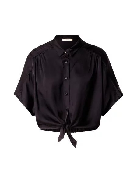 Sessun camasa femei cu guler clasic relaxed negru