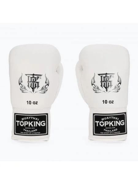 Топ King Muay Thai Pro боксови ръкавици бели