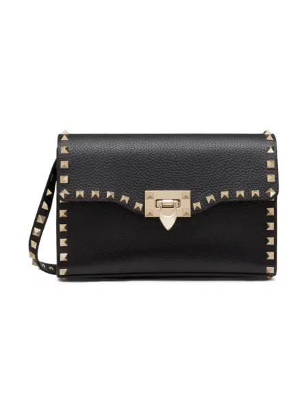 Mała listonoszka Valentino Garavani skórzana czarna