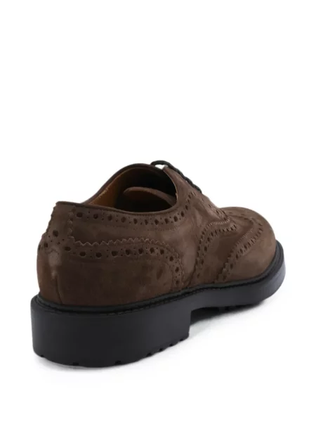 Brogues Doucal's din piele de căprioară maro