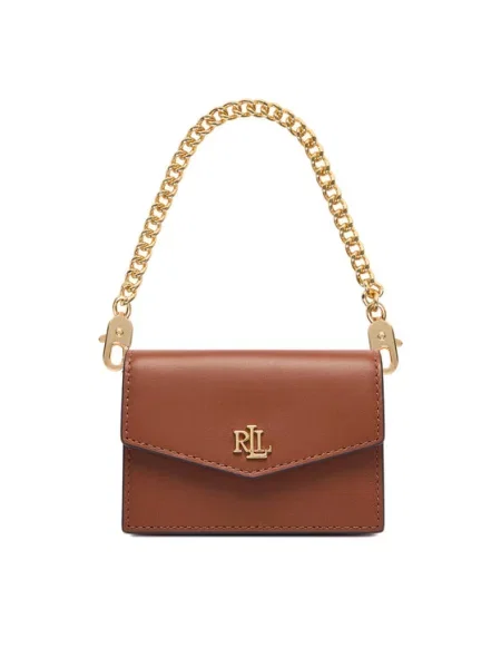 Lauren Ralph Lauren pismo torbica za žene kožna smeđa