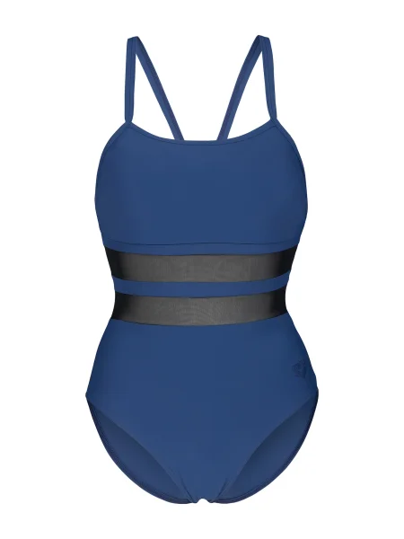 ARENA Costum de baie întreg MESH EQUALS bleumarin negru