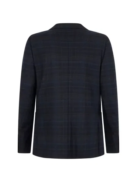 Sacou Zegna în carouri albastru