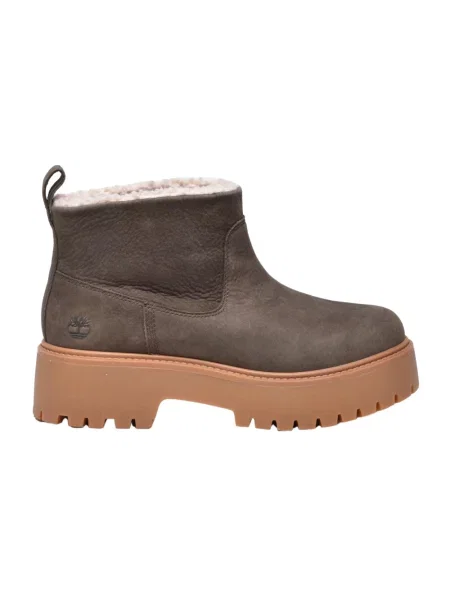 Botki Timberland w miejskim stylu z kamieniami szare