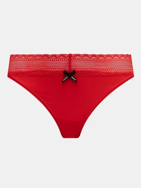 Tangá HUGO FIVE LACE STRING červená