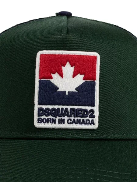 Șapcă Dsquared2 zdrențuiți verde