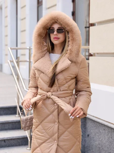 Пальто з утеплювачем MilaNova бежевий