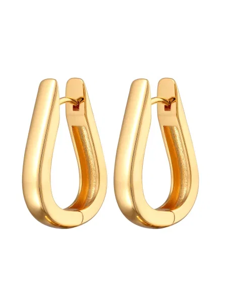 ELLI Uhani Oval' zlata