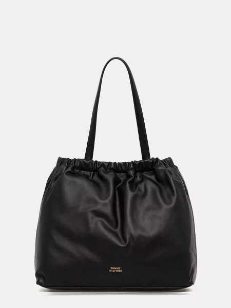 TOMMY HILFIGER Geantă de umăr negru