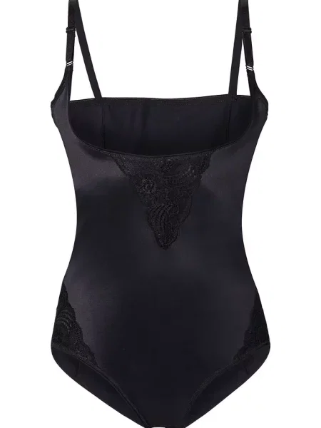 Silnie modelujące body czarny