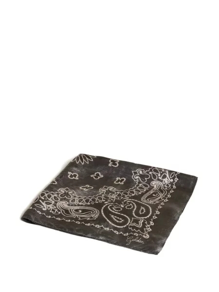 Fular Golden Goose cu imagine cu model paisley gri