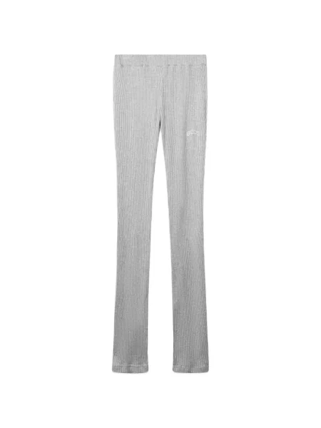 Leggings Gcds cu broderie tricotate gri